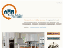Tablet Screenshot of bostonbuildingresources.com